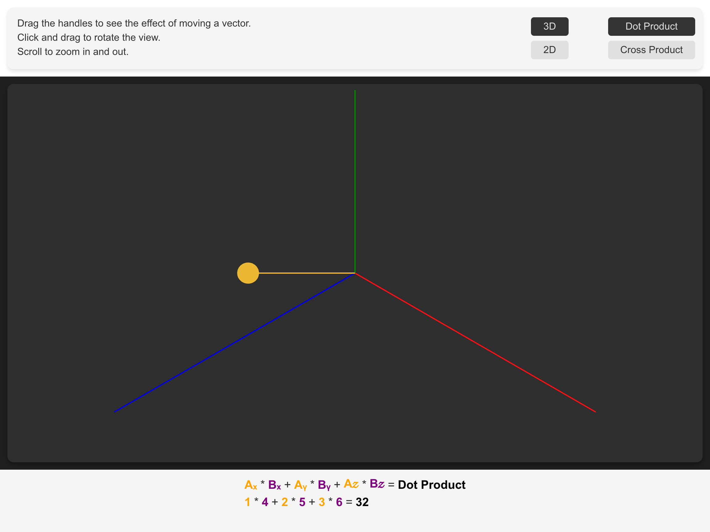 3D Math Visualizer screenshot