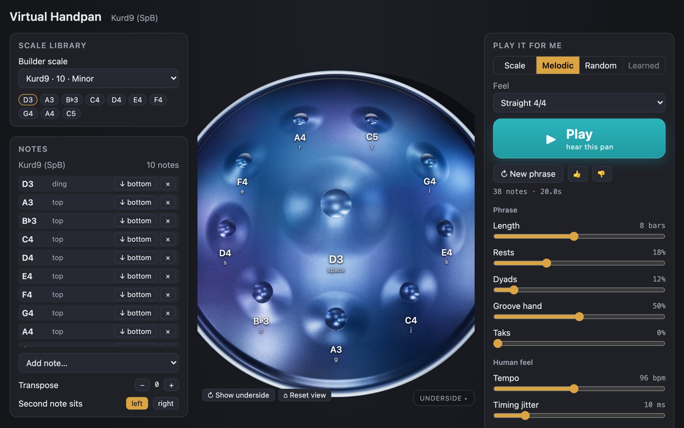 Virtual Handpan screenshot
